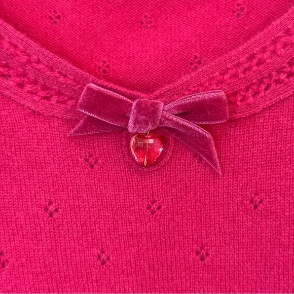 Nanette Lepore vintage cashmere pink Knit Top L - Picture 2 of 4